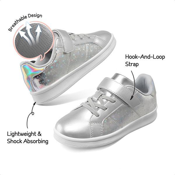 [Storybook DiscoStar] Shiny Star Pattern Sneakers - SILVER - 4
